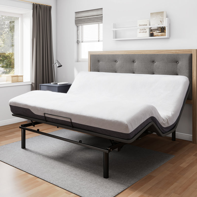 Alwyn Home Emilsy Adjustable Bed with Wireless Remote Reviews Wayfair